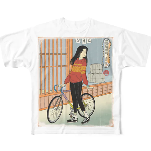 "双輪車娘之圖會" 1-#1 フルグラフィックTシャツ