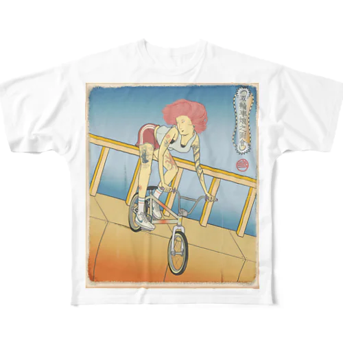 "双輪車娘之圖會" 2-#1 フルグラフィックTシャツ