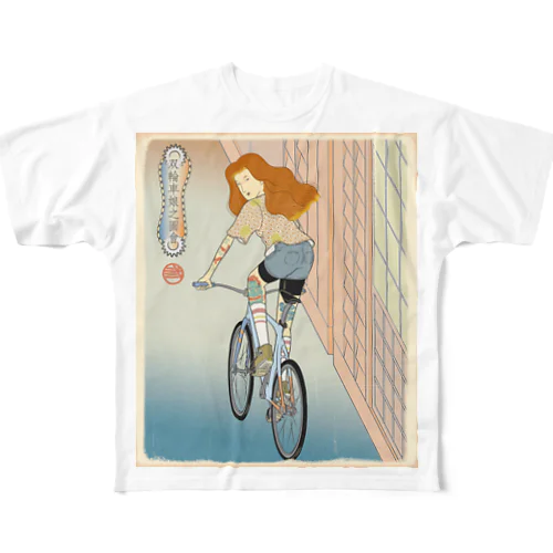 "双輪車娘之圖會" 4-#1 フルグラフィックTシャツ