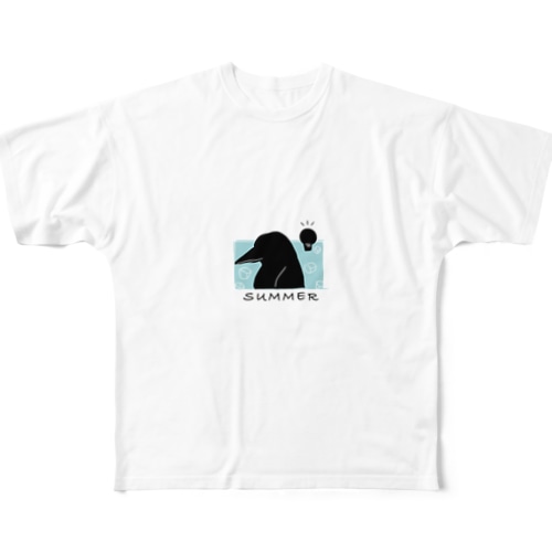 なつをかんじとるペンギン All-Over Print T-Shirt