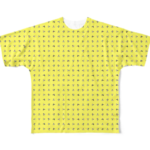 目玉クリップ　イエローA All-Over Print T-Shirt