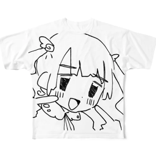 胸いっぱ愛ちゃん All-Over Print T-Shirt