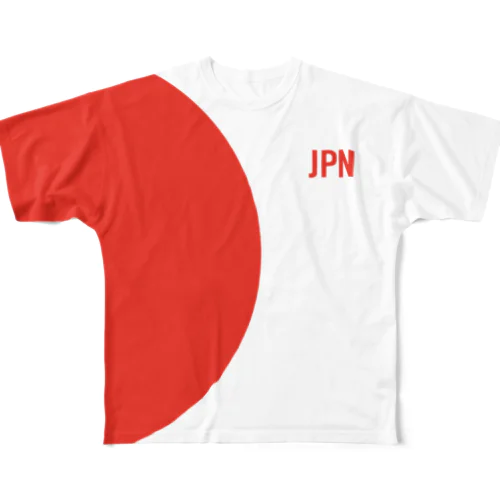 日本頑張れ！ All-Over Print T-Shirt