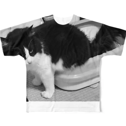 ねこじまんスーベニアシリーズ③ All-Over Print T-Shirt