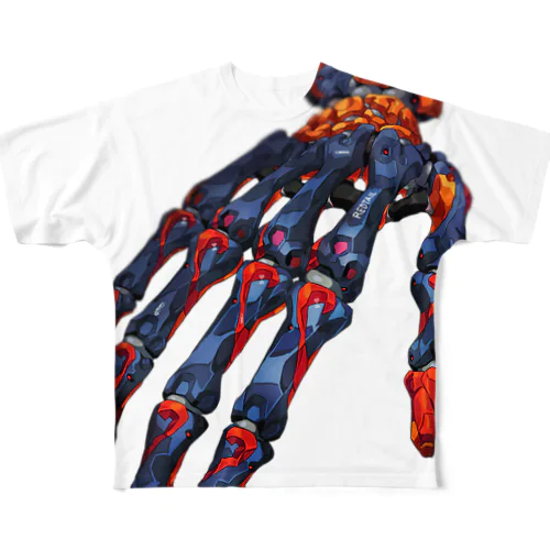 強化骨格４：Enhanced skeleton４ All-Over Print T-Shirt