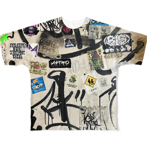 グラフィティ#10 All-Over Print T-Shirt