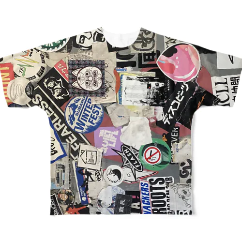 グラフィティ#11 All-Over Print T-Shirt