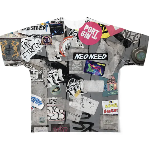 グラフィティ#12 All-Over Print T-Shirt