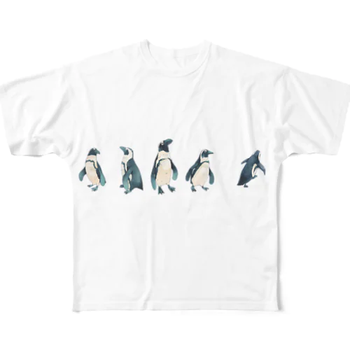 ペンギン５ All-Over Print T-Shirt