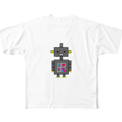 ロボット🤖 フルグラフィックTシャツ