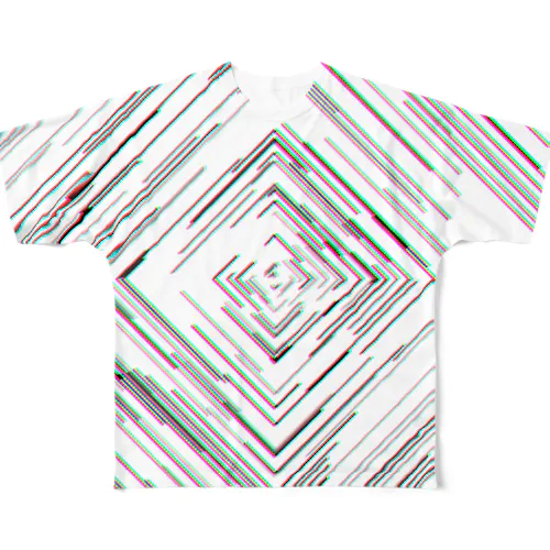 37. Square Swirl All-Over Print T-Shirt