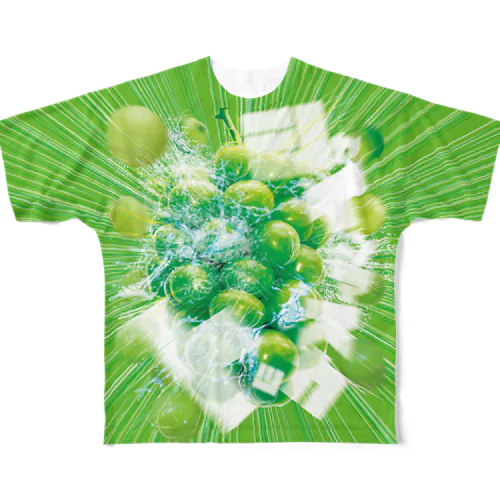 シャインマスカット緑 All-Over Print T-Shirt