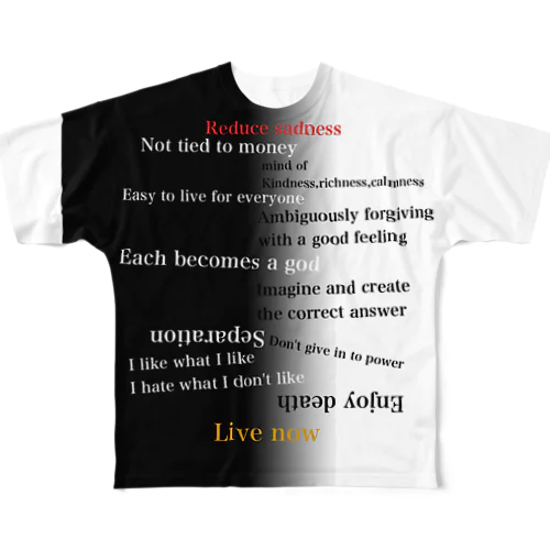 offside flat理念Tシャツ英語ver All-Over Print T-Shirt