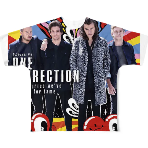 One Direction フルグラフィックTシャツ