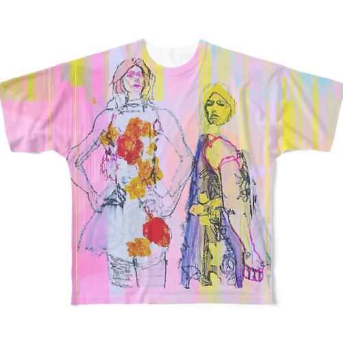 flower girls (fancy ver.) All-Over Print T-Shirt