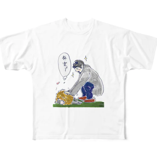 massanとcapybara フルグラフィックTシャツ