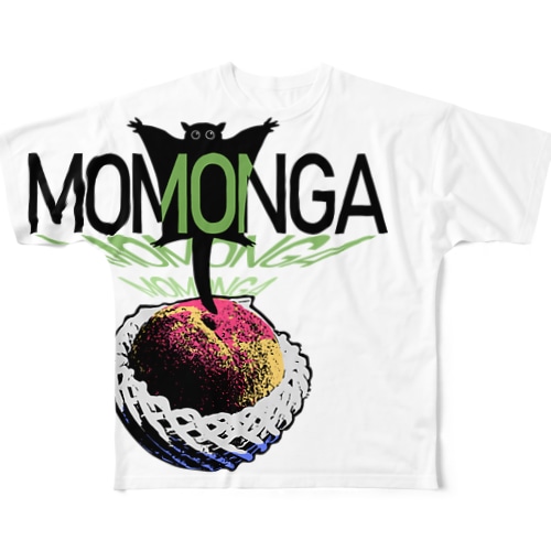 桃からモモンガ All-Over Print T-Shirt