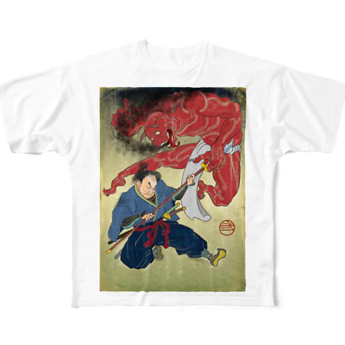 "武者絵" 4-#1 All-Over Print T-Shirt