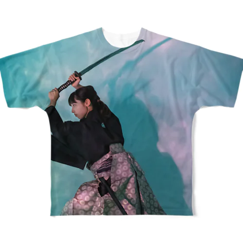 野内花峰　鮮やかフルグラフィックTシャツ All-Over Print T-Shirt