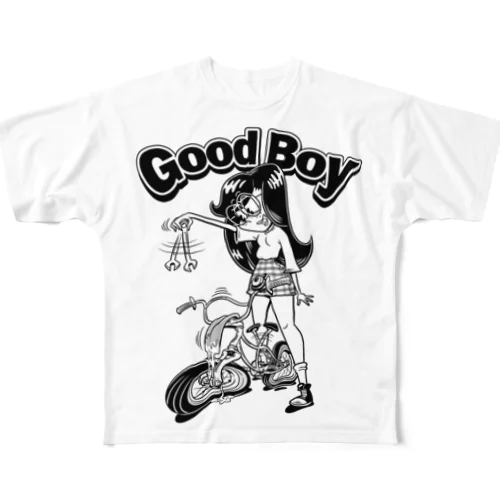 "Good Boy" フルグラフィックTシャツ