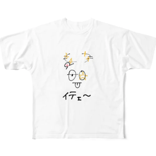 頭上注意 フルグラフィックTシャツ