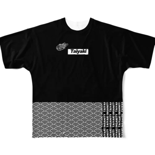 青海波ストリート鯛焼き フルグラフィックTシャツ