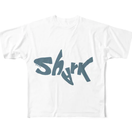 shark All-Over Print T-Shirt