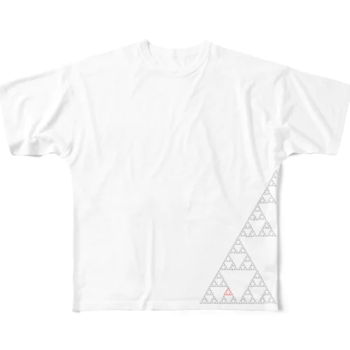 シェルピンスキーのギャスケットRハーフ All-Over Print T-Shirt