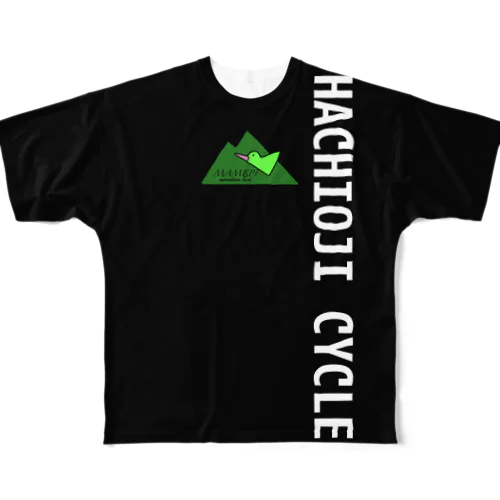 HACHIOJI cycle team T-shirt&mamepi All-Over Print T-Shirt