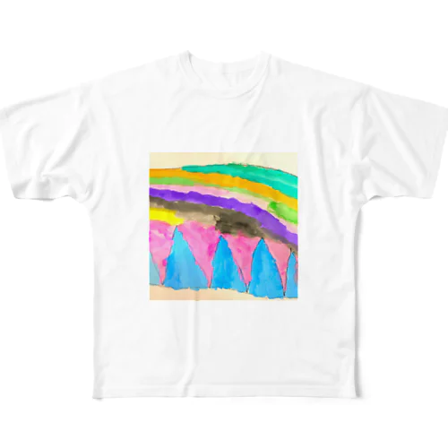 6さい夏の絵 All-Over Print T-Shirt