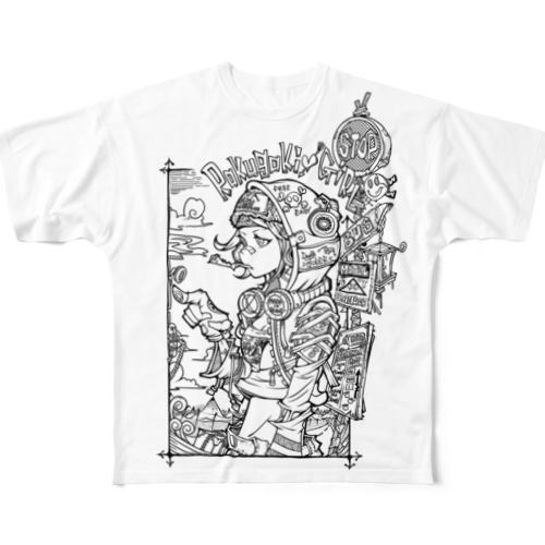 BUS STOP GIRL All-Over Print T-Shirt