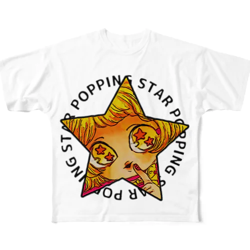 POPPING STAR All-Over Print T-Shirt