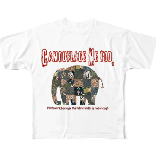 Camouflage Me too All-Over Print T-Shirt