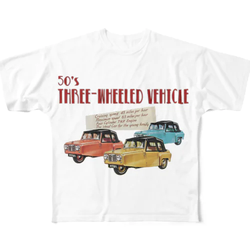 Three-Wheeled Vehicle All-Over Print T-Shirt