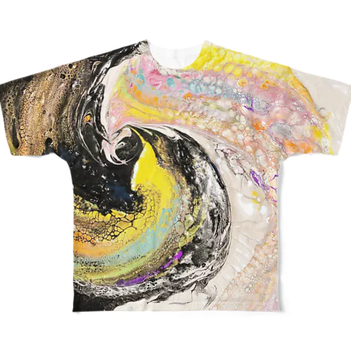 陰と陽　家庭運アップ All-Over Print T-Shirt