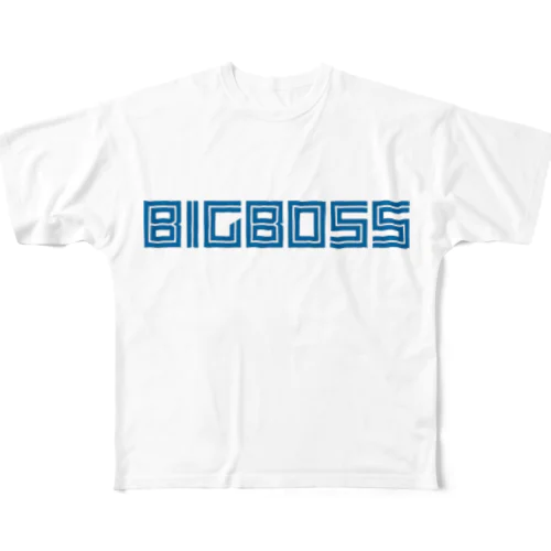 「BIG BOSS」新ロゴ フォント フルグラフィックTシャツ