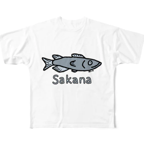 Sakana (魚) 色デザイン All-Over Print T-Shirt