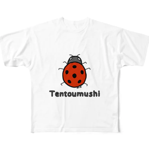 Tentoumushi (てんとう虫) 色デザイン フルグラフィックTシャツ