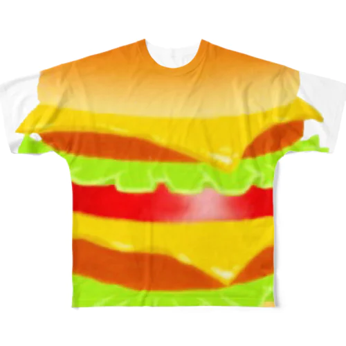 ハンバーガー All-Over Print T-Shirt