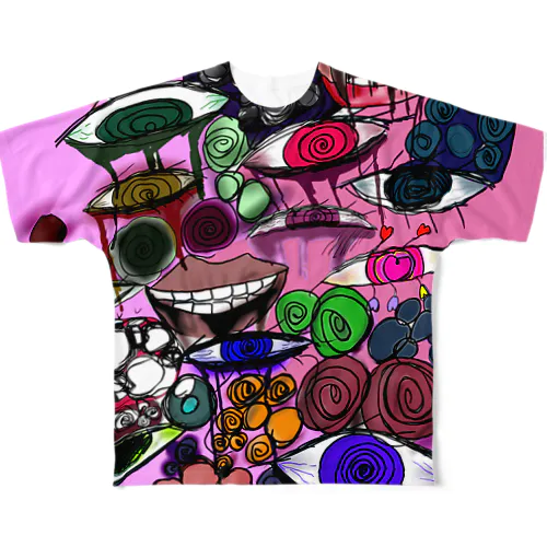 狂った空間 All-Over Print T-Shirt