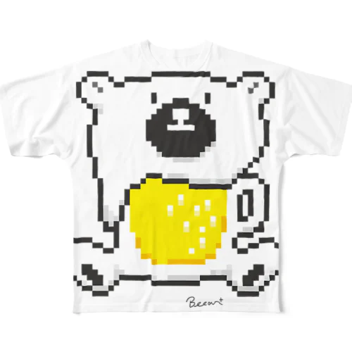 ドットBEEAR#001 フルグラフィックTシャツ