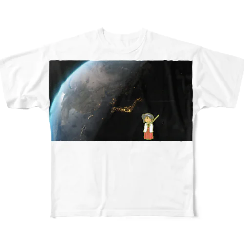 地球を救うシィカちゃん All-Over Print T-Shirt