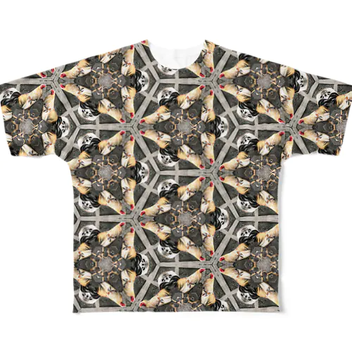 フィリピンで出会ったニワトリ。 All-Over Print T-Shirt