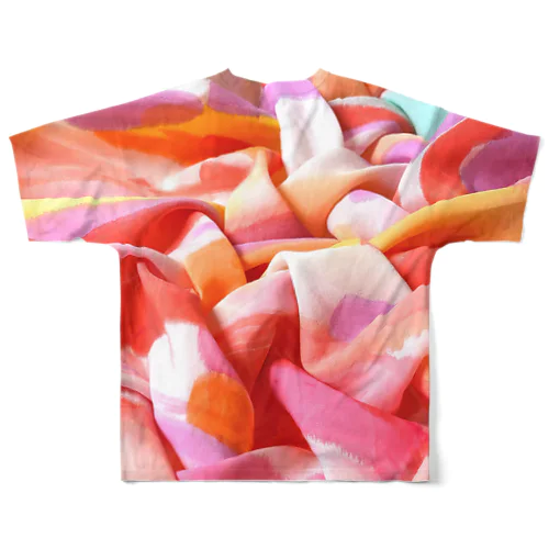 W -えがおのしわ- シリーズ01 All-Over Print T-Shirt