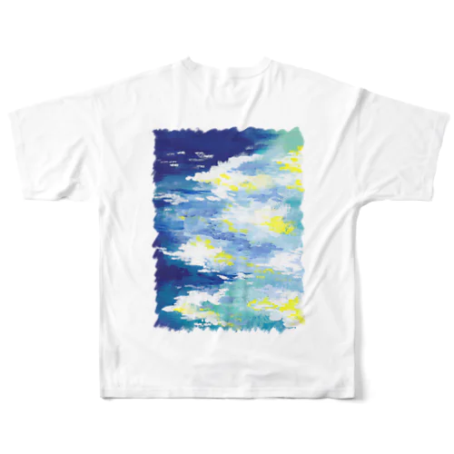 青の淵（バックプリント） All-Over Print T-Shirt