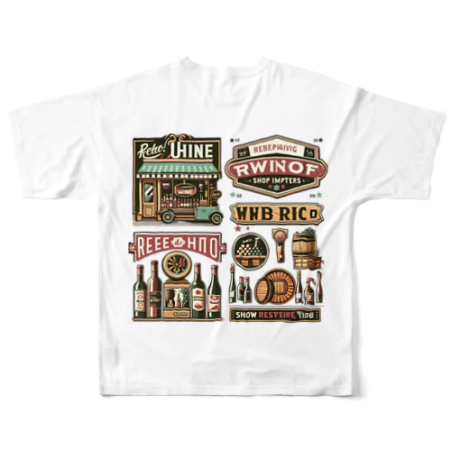 VinotequeStyle All-Over Print T-Shirt