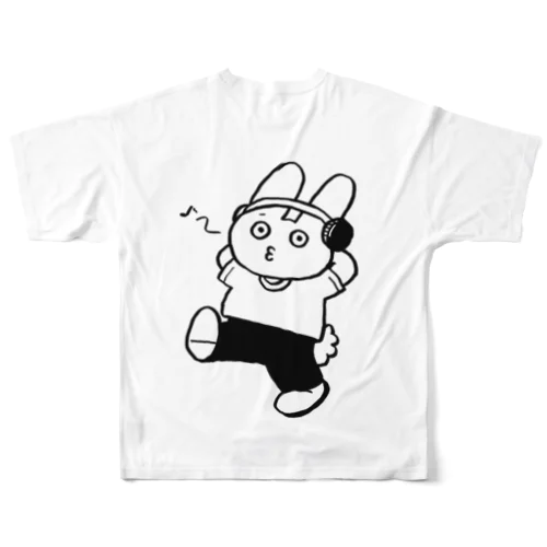 ごきげんうさぎ All-Over Print T-Shirt