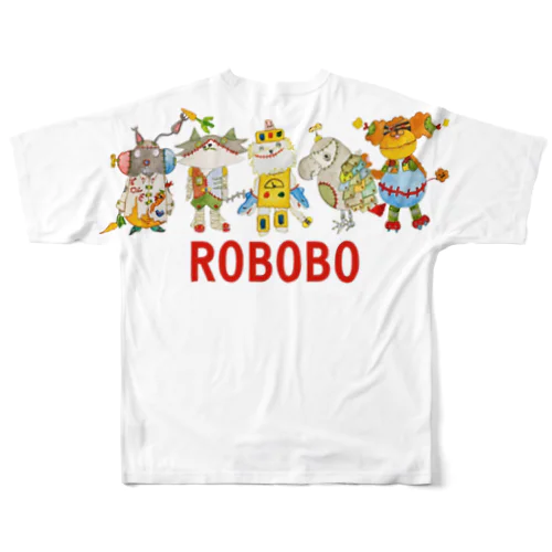 ROBOBO お出かけ フルグラフィックTシャツ