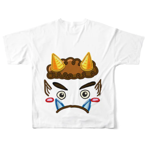 節分の日　鬼　豆まき用 All-Over Print T-Shirt