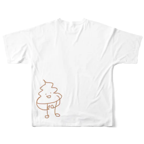 迷子のうんちくん All-Over Print T-Shirt